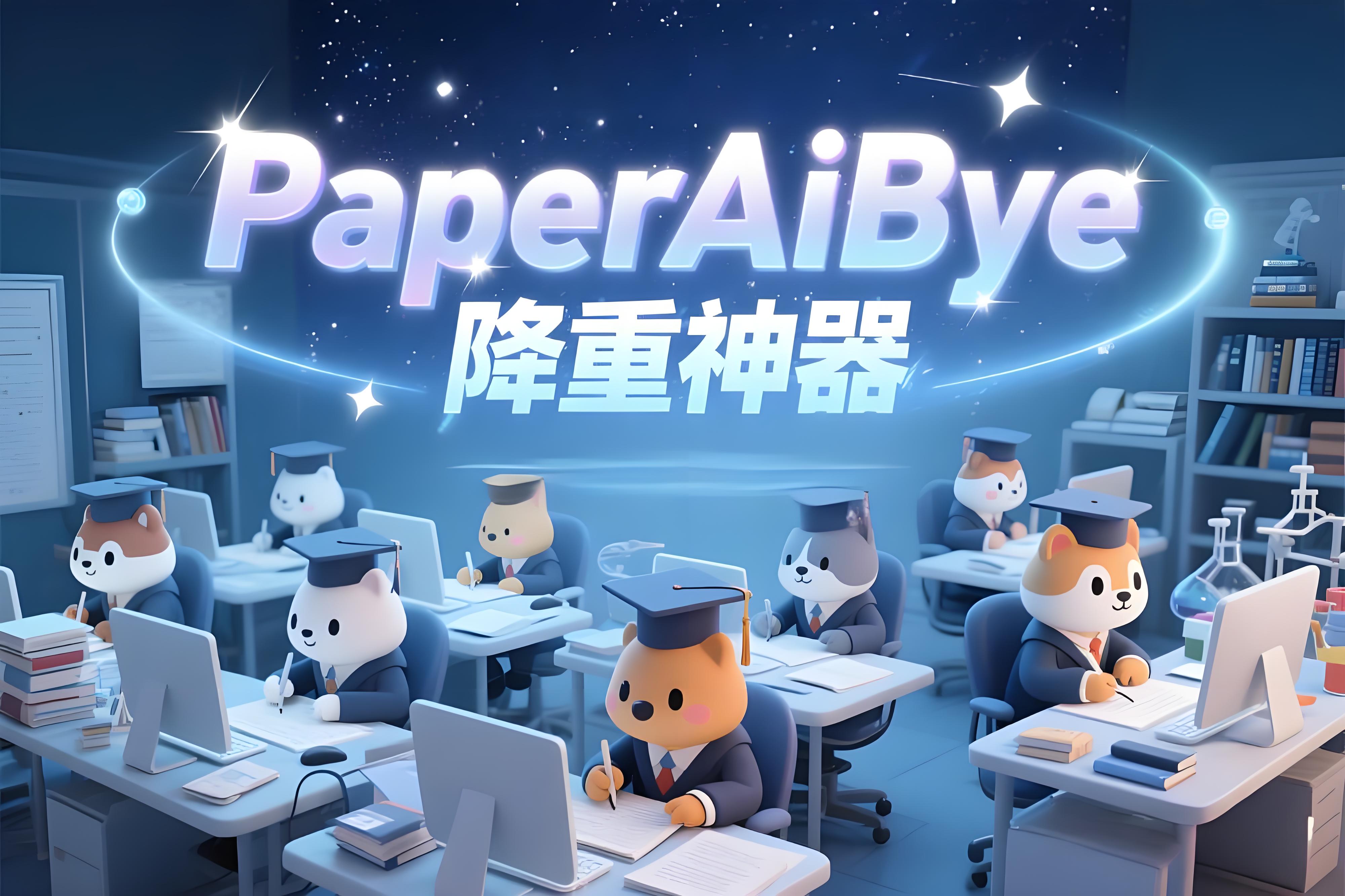 留子赶due救命神器！PaperAiBye爆火：降AI率、改风格、免费检测全拿捏